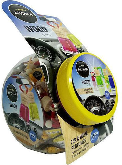 Aroma Car Κρεμαστό Αρωματικό Υγρό Αυτοκινήτου Wood Mini Βανίλια 4ml