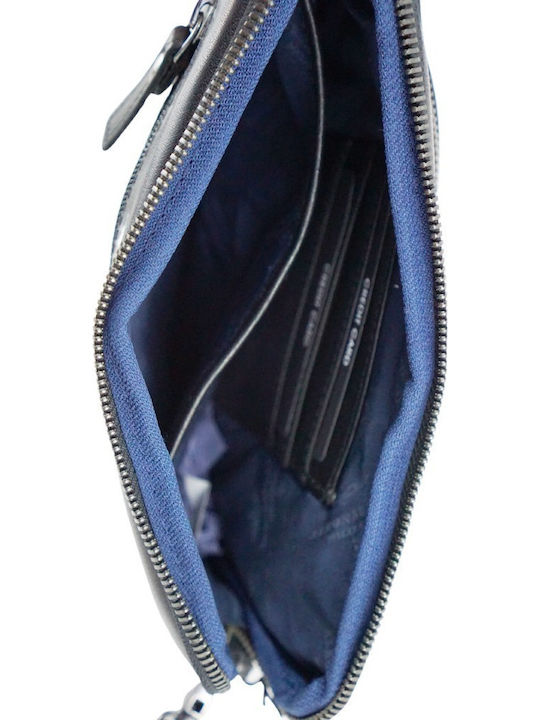 Leather Men's Bag Handbag Black