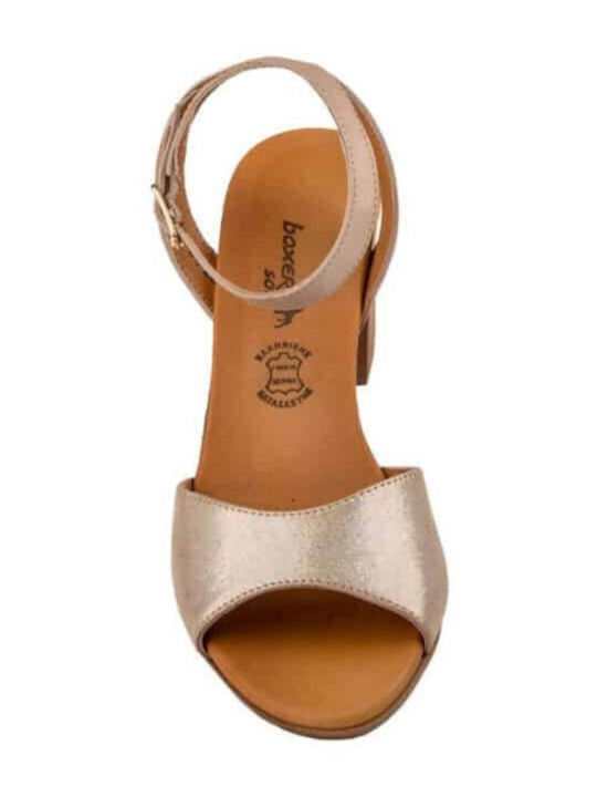 Boxer Women's Sandals with Ankle Strap Beige