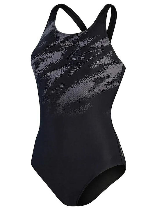 Hyperboom Costum De Baie Întreg Sport Cu Spate Deschis Negru