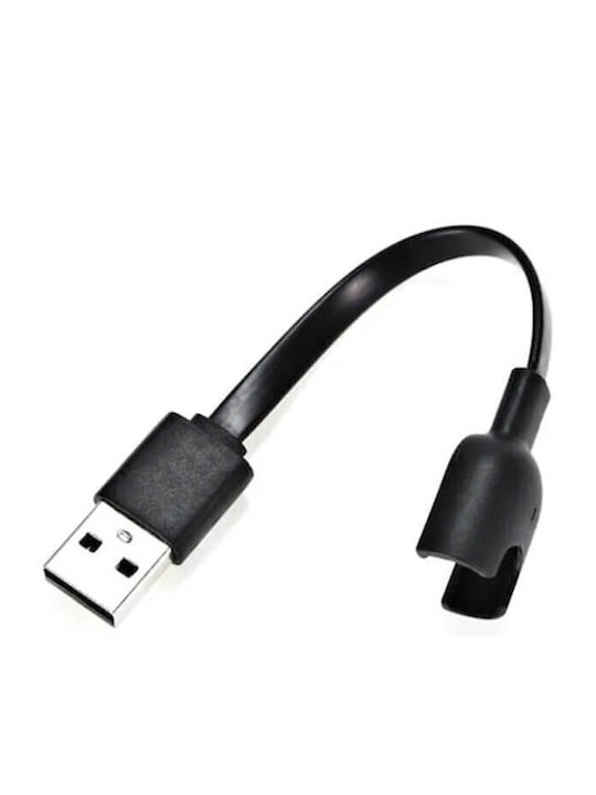 USB Charging Φορτιστής για Mi Band 2 Μαύρος
