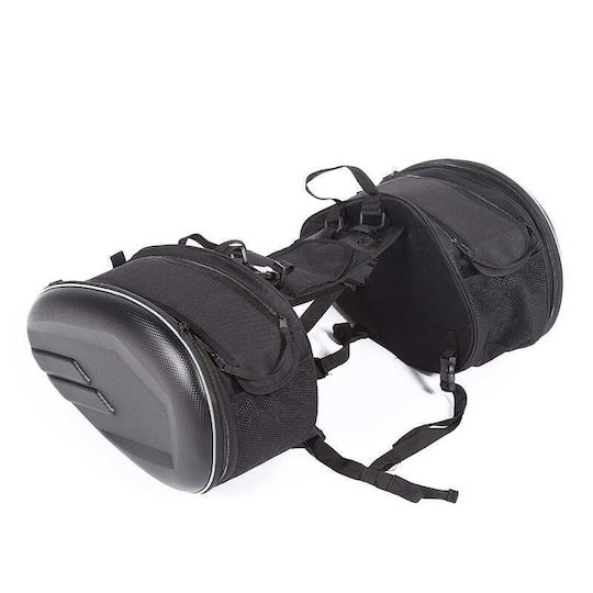 Motorcycle Saddle Side Bag Set 58lt in Black Colour