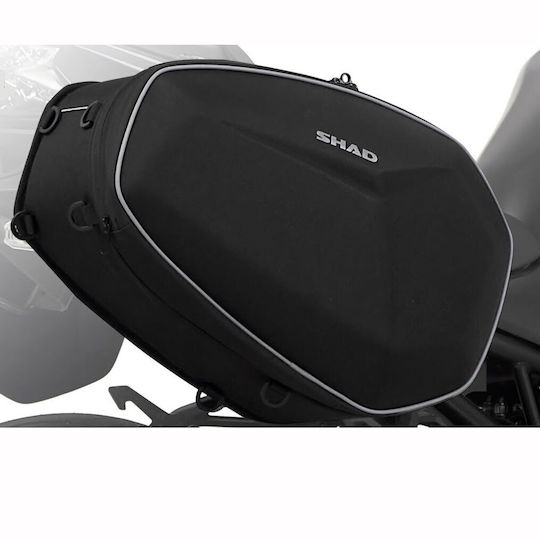Shad XOSE48 Semirigid Σετ Σαμάρια Μοτοσυκλέτας 48lt σε Μαύρο Χρώμα