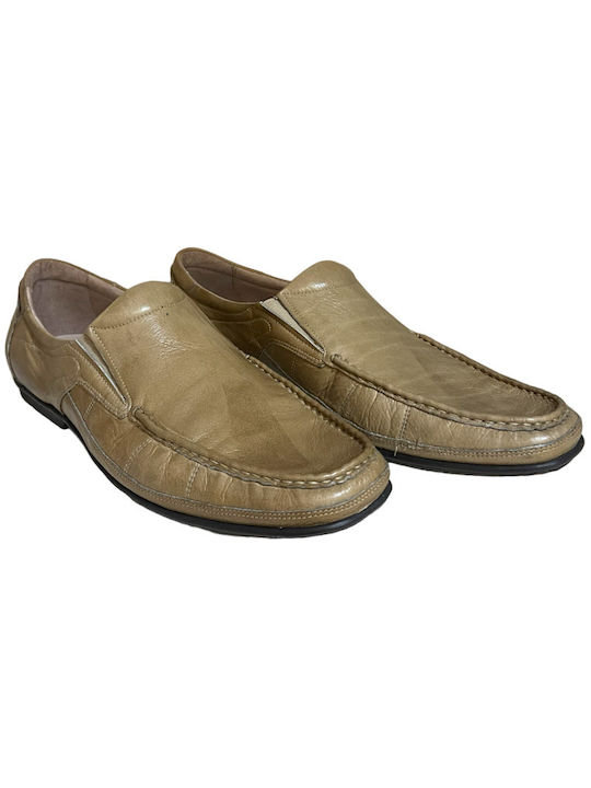 SoftWalk Pantofi pentru bărbați Moccasin Bej 652 Piele de piele