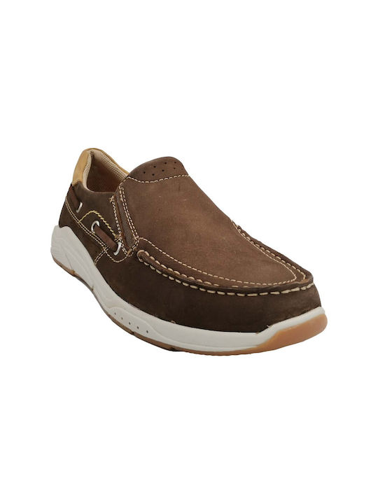 FREEMOOD MEN'S MOCCASIN IN BROWN (E067-200-09)