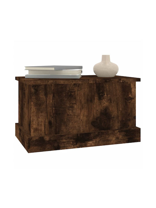 vidaXL Storage Box Καπνιστή Wooden Decorative Trunk Brown 50x30x28cm