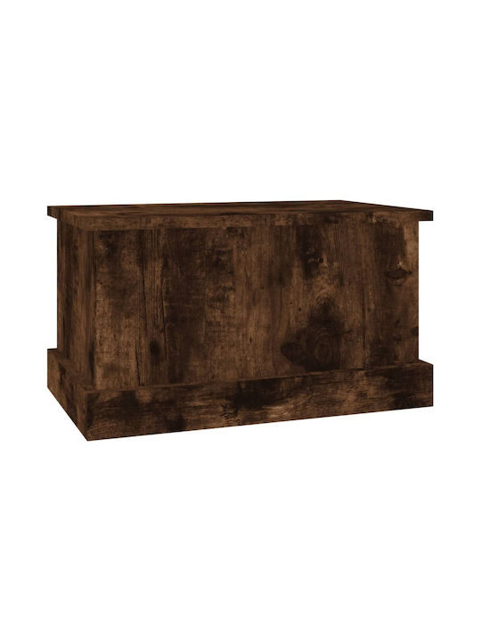 vidaXL Storage Box Καπνιστή Wooden Decorative Trunk Brown 50x30x28cm
