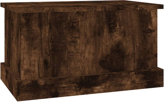 vidaXL Storage Box Καπνιστή Wooden Decorative Trunk Brown 50x30x28cm