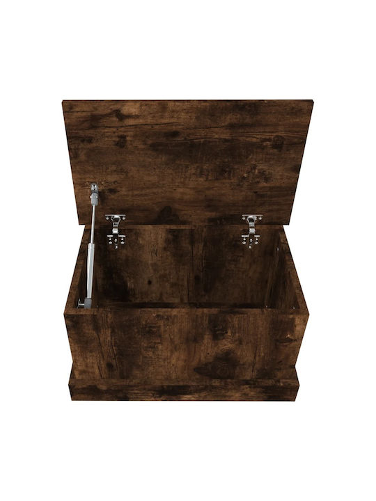 vidaXL Storage Box Καπνιστή Wooden Decorative Trunk Brown 50x30x28cm