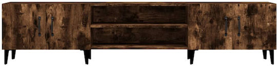 TV Stand from Metal & Wood Smoky Oak L180xW31.5xH40cm