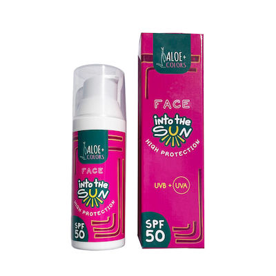 Aloe Colors Into The Sun Sunscreen Cream Face SPF50 50ml