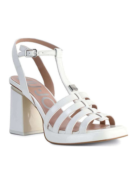 Sissi 07 Sandals from Patent Leather White