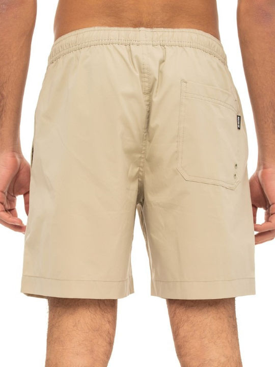 Be:Nation Herren Badehose Beige Monochrom