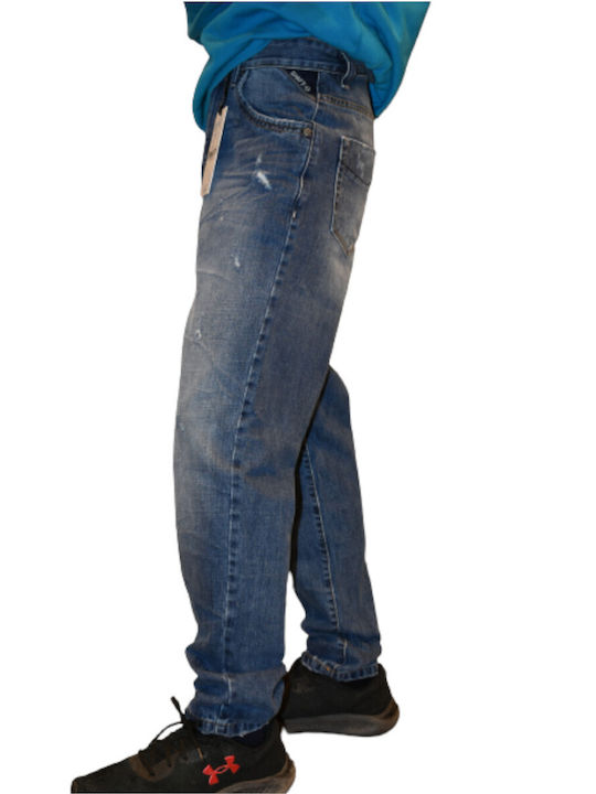 SHAFT JEANS MEN'S JEANS 5749 BLUE LOOSE FIT WITH LITTLE WEAR