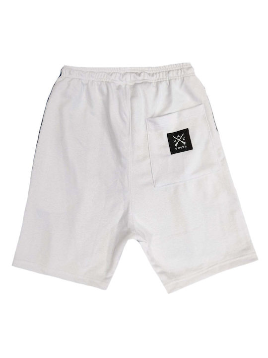 Vinyl Art Clothing Men's Athletic Shorts White