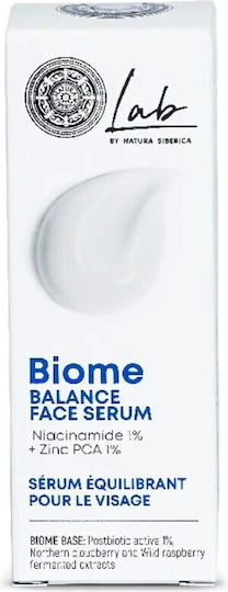 Natura Siberica Lab Biome Balance Moisturizing Serum Face with Niacinamide for Radiance & Acne 30ml