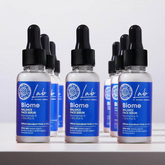 Natura Siberica Lab Biome Balance Moisturizing Serum Face with Niacinamide for Radiance & Acne 30ml