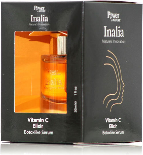Inalia Elixir Botoxlike Moisturizing & Anti-aging Serum Face with Vitamin C & Peptides for Detoxification & Radiance 30ml