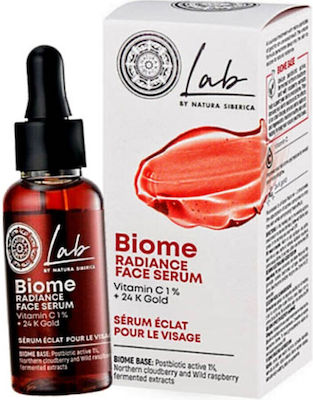 Natura Siberica Brightening Face Serum Lab Biome Radiance Suitable for All Skin Types with Vitamin C 30ml