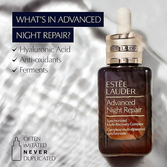 Estee Lauder Advanced Night Repair Recovery Multi Complex Serum Hidratant și Anti-Îmbătrânire Pentru Față cu Peptide și Acid Hialuronic pentru Detoxifiere și Strălucire 15ml