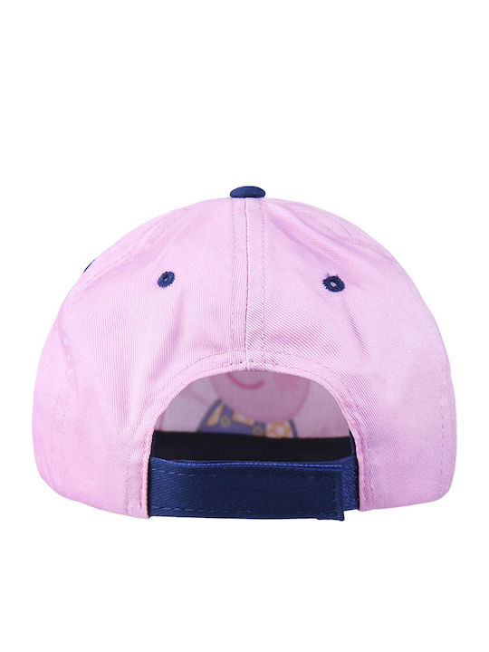 Cerda Kids' Hat Jockey Fabric Peppa Pig Pink