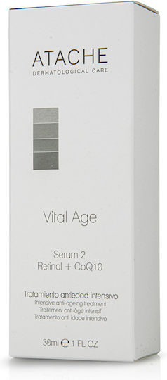 Atache Vital Age 2 CoQ10 Moisturizing & Anti-aging Serum Face with Retinol for Firming & Whitening 30ml