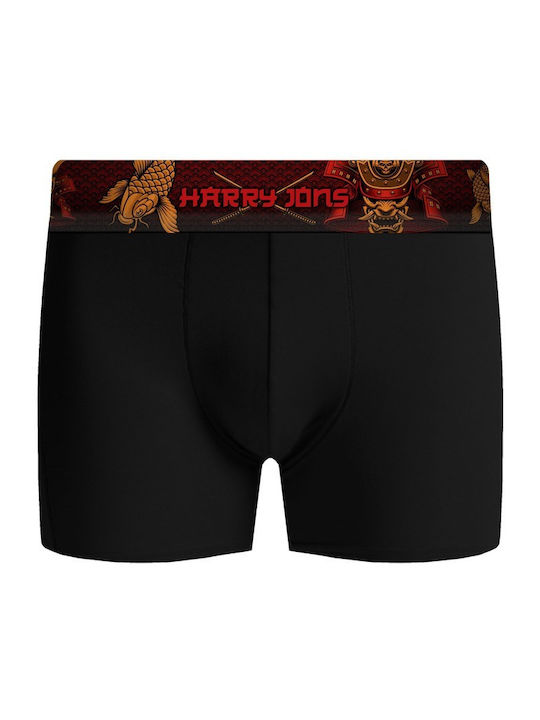 Samurai Herren Boxershorts Schwarz 3Packung