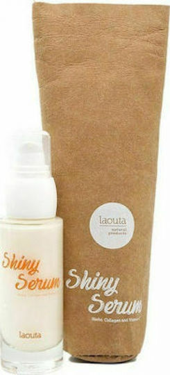 Laouta Natural Products Shiny Serum Face with Vitamin C & Collagen for Radiance 30ml