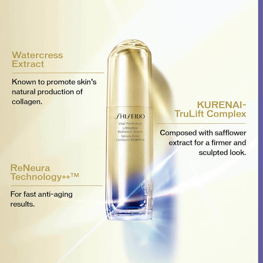 Shiseido Vital Perfection LiftDefine Radiance Anti-aging Serum Face with Vitamin C 40ml