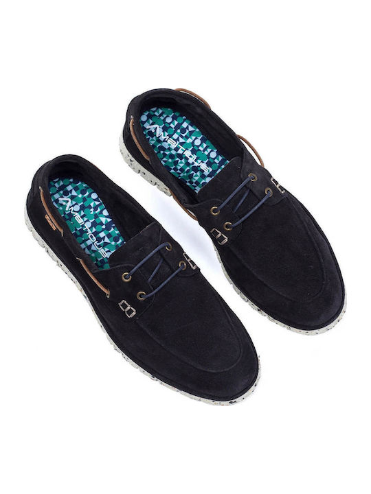 Men's Leather Boat Shoes Sand