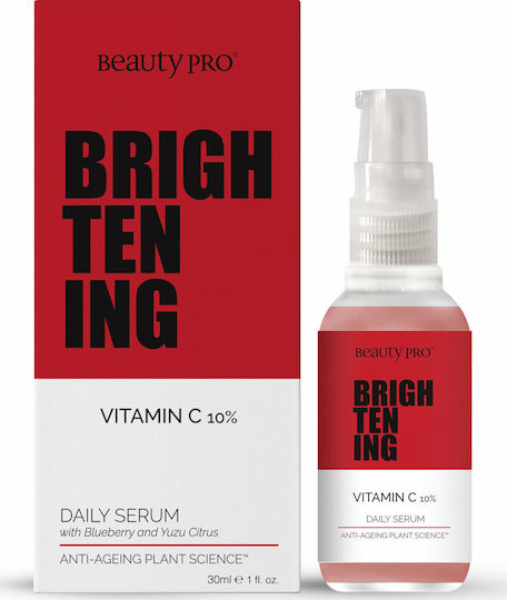 Beauty Pro Daily Feuchtigkeitsspendend & Anti-Aging Serum Gesicht mit Vitamin C für Entgiftung & Strahlkraft 30ml