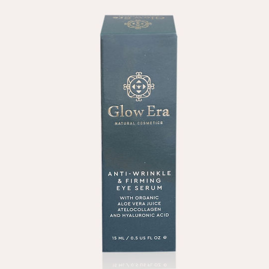Glow Era Anti Wrinkle & Firming Moisturizing & Anti-aging Serum Eyes with Hyaluronic Acid & Collagen for Dark Circles & Radiance 15ml