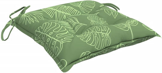 vidaXL Garden Chair Cushion Green 2 Pieces 40x40 cm