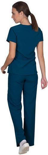 Alezi Stretch Women's Petrol Blue Pants & Blouse Set 96pcs