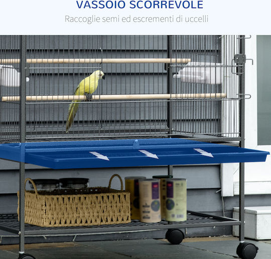 Pawhut Bird Cage Indoor 78x52x132cm.