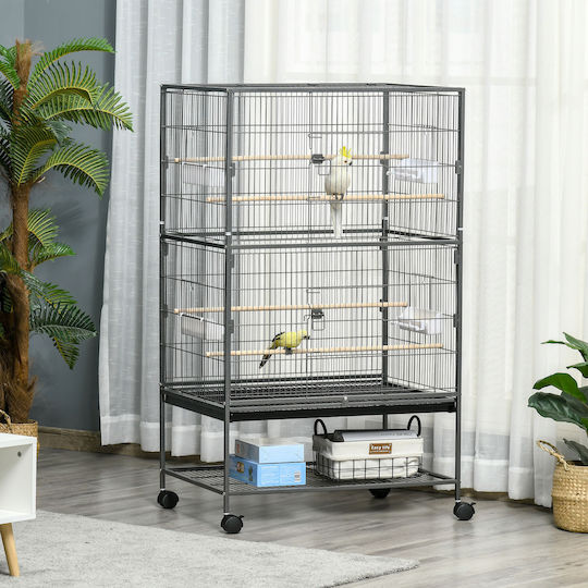 Pawhut Bird Cage Indoor 78x52x132cm.