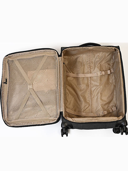Airtex Paris Μεσαία Βαλίτσα Ταξιδίου Υφασμάτινη Γκρι με 4 Ρόδες Ύψους 66εκ.