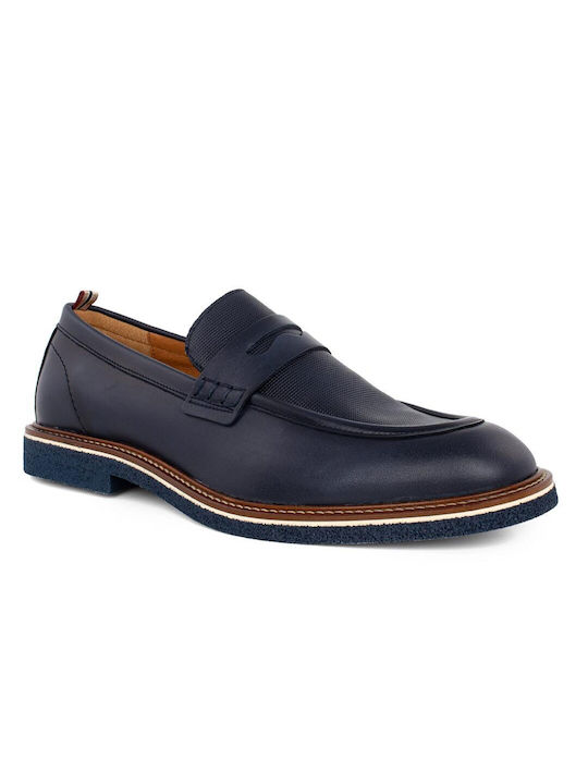 Ambitious Men's Leather Loafers Blue