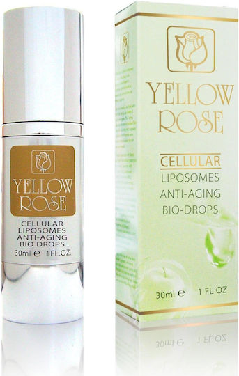 Yellow Rose Cellular Liposomes Moisturizing & Anti-aging Serum Face with Vitamin E & Peptides for Detoxification & Firming 30ml
