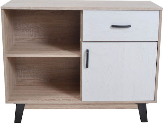 Μπουφές Ξύλινος με Συρτάρια Μπεζ 94x38x74cm Μπουφές Ξύλινος με Συρτάρια Μπεζ 94x38x74cm