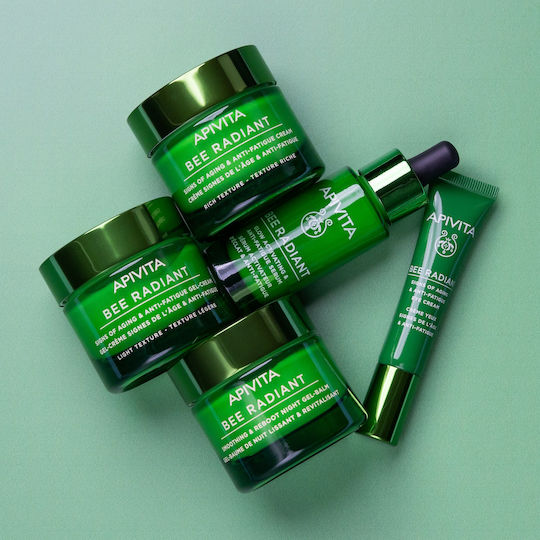 Apivita Bee Radiant Cremă de Ochi pentru Anti-îmbătrânire și Cearcăne 15ml