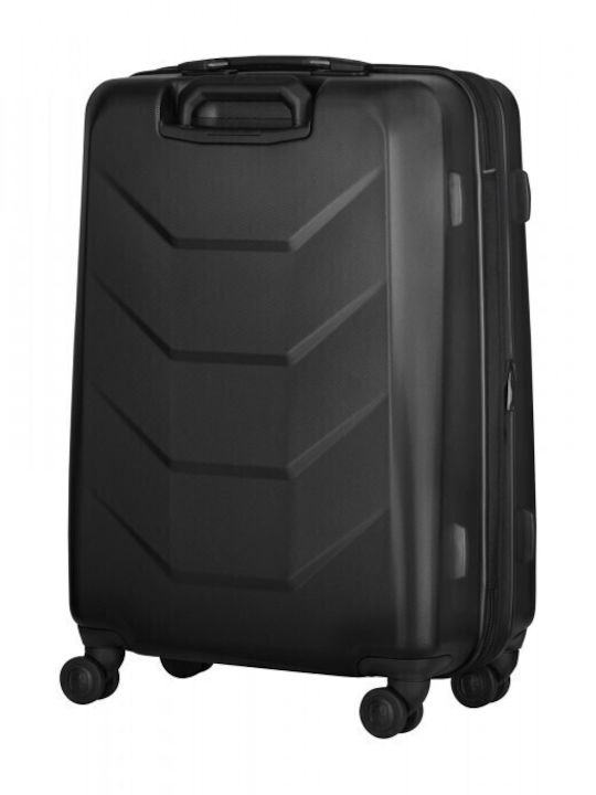 Wenger Prymo Medium Hard Black Suitcase With 4 Wheels Height 65cm
