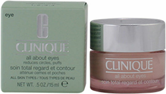 Clinique All About Eyes Gel Ματιών για Ενυδάτωση , Μαύροι Κύκλοι & Σακούλες 15ml