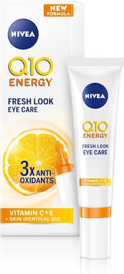 Nivea Q10 Energy frischer Look Anti-Aging- & Straffende- für die Augen gegen gegen Augenringe mit Vitamin C 15ml