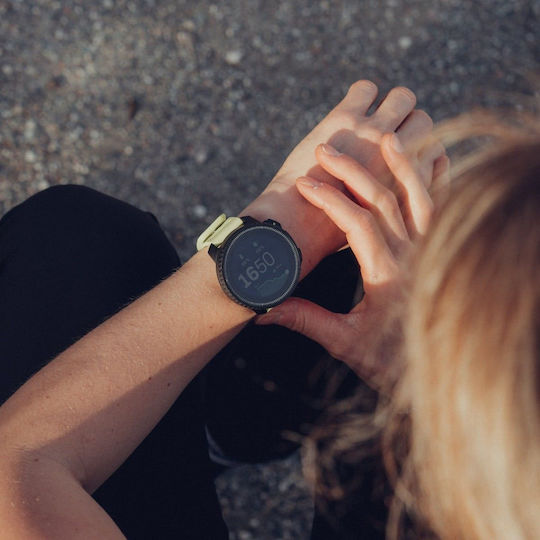 Suunto Vertical Stainless Steel 49mm Smartwatch with Heart Rate Monitor (Black Lime)