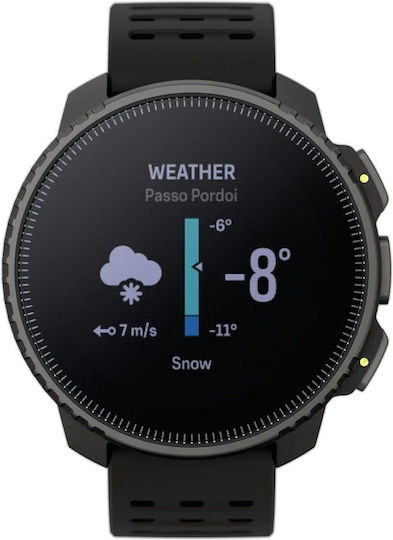 Suunto Vertical Stainless Steel 49mm Smartwatch with Heart Rate Monitor (All Black)