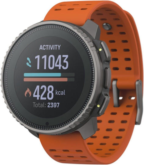 Suunto Vertical Titanium 49mm Waterproof Smartwatch with Heart Rate Monitor (Canyon)