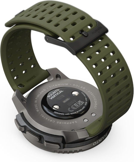 Suunto Vertical Titanium 49mm Αδιάβροχο Smartwatch με Παλμογράφο (Forest)