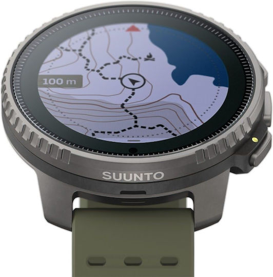 Suunto Vertical Titanium 49mm Αδιάβροχο Smartwatch με Παλμογράφο (Forest)