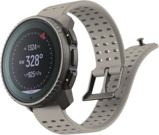 Suunto Vertical Titanium 49mm Αδιάβροχο Smartwatch με Παλμογράφο (Sand)